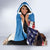 Personalised United States And Australia Hooded Blanket USA Eagle With Aussie Kangaroo