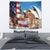 Personalised United States And Australia Tapestry USA Eagle With Aussie Kangaroo