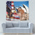 Personalised United States And Australia Tapestry USA Eagle With Aussie Kangaroo