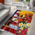 Personalised United States And Papua New Guinea Area Rug USA Eagle With PNG Bird Of Paradise