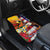 Personalised United States And Papua New Guinea Car Mats USA Eagle With PNG Bird Of Paradise