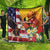 Personalised United States And Papua New Guinea Quilt USA Eagle With PNG Bird Of Paradise