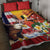 Personalised United States And Papua New Guinea Quilt Bed Set USA Eagle With PNG Bird Of Paradise - Wonder Print Shop