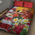 Personalised United States And Papua New Guinea Quilt Bed Set USA Eagle With PNG Bird Of Paradise - Wonder Print Shop