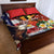 Personalised United States And Papua New Guinea Quilt Bed Set USA Eagle With PNG Bird Of Paradise - Wonder Print Shop