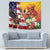 Personalised United States And Papua New Guinea Tapestry USA Eagle With PNG Bird Of Paradise - Wonder Print Shop