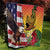 Personalised United States And Hawaii Quilt USA Eagle With Hawaiian Shark Tattoo