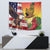 Personalised United States And Hawaii Tapestry USA Eagle With Hawaiian Shark Tattoo