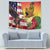 Personalised United States And Hawaii Tapestry USA Eagle With Hawaiian Shark Tattoo