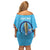 Personalised India Cricket Off Shoulder Short Dress 2025 Men In Blue 3rd Champions Proud