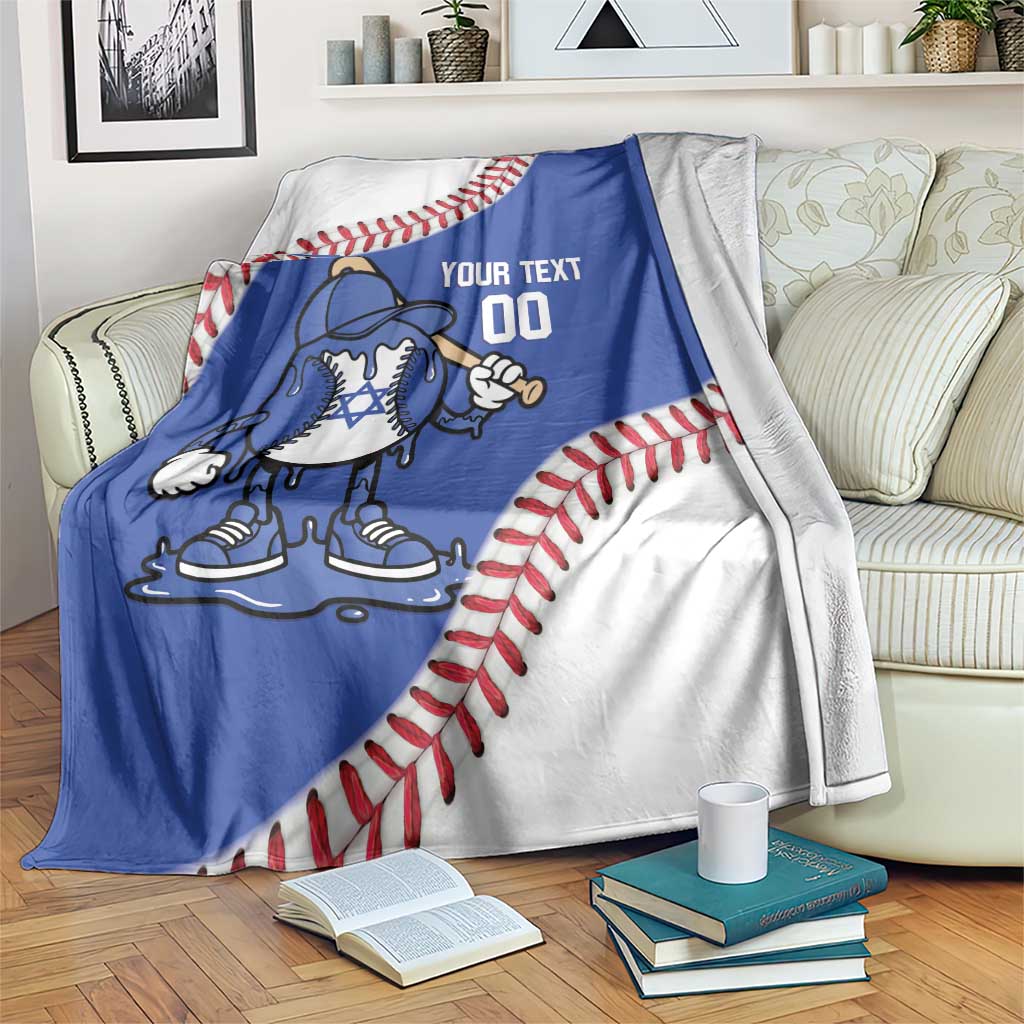 Israel 2026 Baseball Custom Blanket Go Champions Drip Style