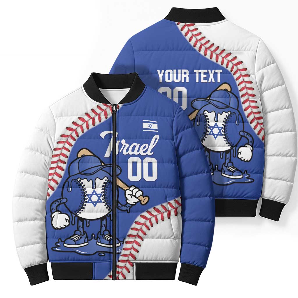 Israel 2026 Baseball Custom Bomber Puffer Jacket Go Champions Drip Style
