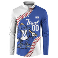 Israel 2026 Baseball Custom Button Sweatshirt Go Champions Drip Style