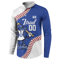 Israel 2026 Baseball Custom Button Sweatshirt Go Champions Drip Style