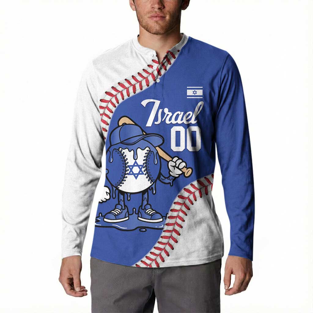 Israel 2026 Baseball Custom Button Sweatshirt Go Champions Drip Style