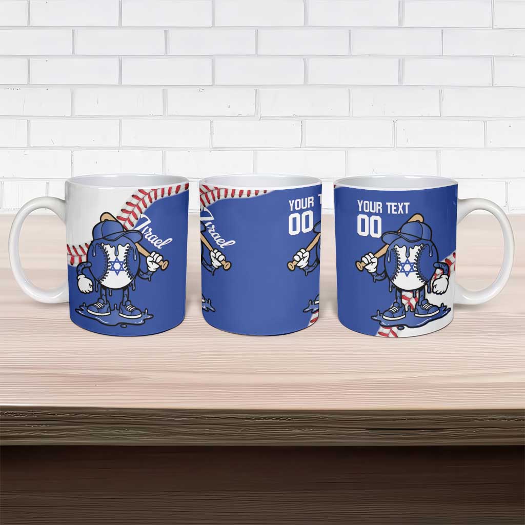 Israel 2026 Baseball Custom Ceramic Mug Go Champions Drip Style