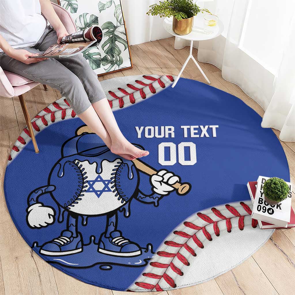 Israel 2026 Baseball Custom Round Carpet Go Champions Drip Style