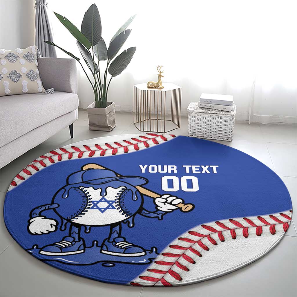 Israel 2026 Baseball Custom Round Carpet Go Champions Drip Style