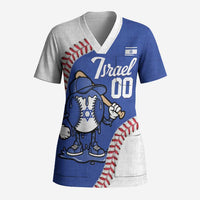 Israel 2026 Baseball Custom Scrub Top Go Champions Drip Style