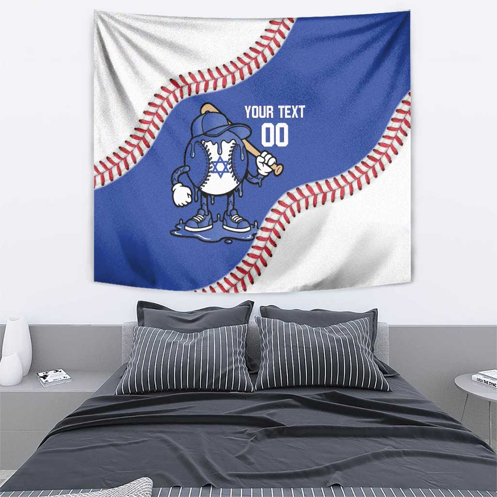 Israel 2026 Baseball Custom Tapestry Go Champions Drip Style