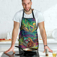 Team Punch The Monkey Apron Baby Monkey Stay Strong Graffiti Style