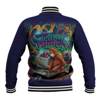 Team Punch The Monkey Baseball Jacket Baby Monkey Stay Strong Graffiti Style