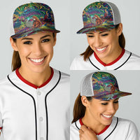 Team Punch The Monkey Baseball Net Cap Baby Monkey Stay Strong Graffiti Style