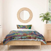 Team Punch The Monkey Bedding Set Baby Monkey Stay Strong Graffiti Style