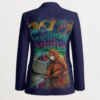 Team Punch The Monkey Blazer Baby Monkey Stay Strong Graffiti Style