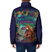 Team Punch The Monkey Padded Jacket Baby Monkey Stay Strong Graffiti Style