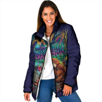 Team Punch The Monkey Padded Jacket Baby Monkey Stay Strong Graffiti Style