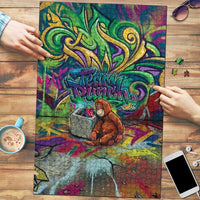 Team Punch The Monkey Puzzle Baby Monkey Stay Strong Graffiti Style