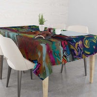 Team Punch The Monkey Tablecloth Baby Monkey Stay Strong Graffiti Style
