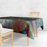 Team Punch The Monkey Tablecloth Baby Monkey Stay Strong Graffiti Style