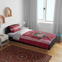 Personalised Latvia Bedding Set Latvijas Republika Folk Pattern