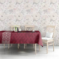 Personalised Latvia Tablecloth Latvijas Republika Folk Pattern