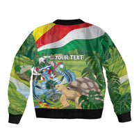 Seychelles National Day Personalized Bomber Jacket 50 Years Anniversary Lendepandans Sesel