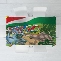 Seychelles National Day Tablecloth 50 Years Anniversary Lendepandans Sesel