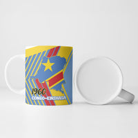 DR Congo Independence Day Personalized Ceramic Mug Congo-Kinshasa Coat Of Arms Style