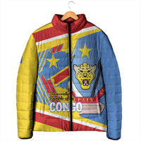 DR Congo Independence Day Personalized Padded Jacket Congo-Kinshasa Coat Of Arms Style