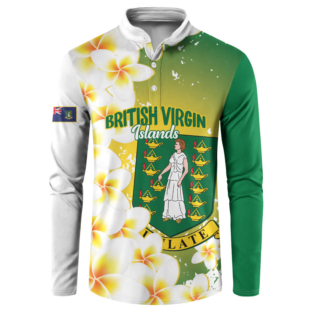 British Virgin Islands Day Personalised Button Sweatshirt Vigilate Plumeria Alba Coat Of Arms