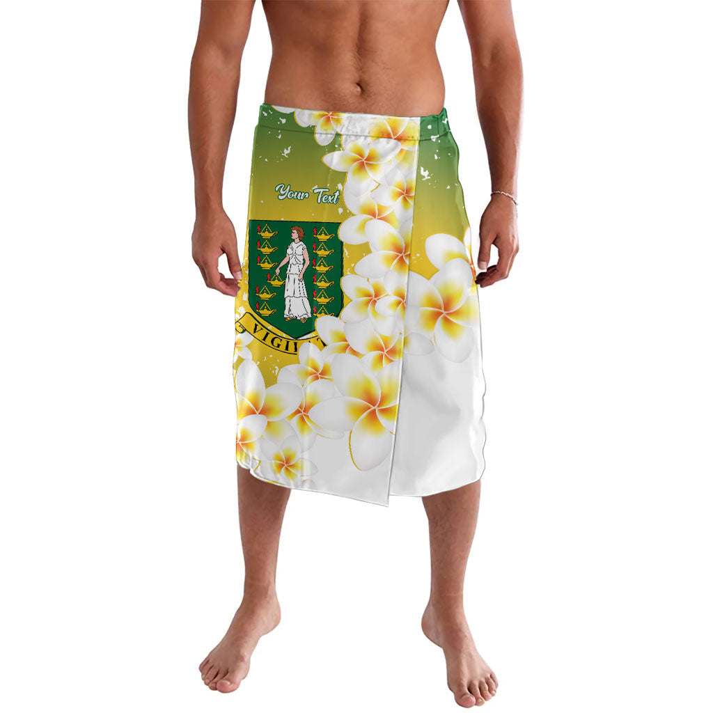 British Virgin Islands Day Personalised Lavalava Vigilate Plumeria Alba Coat Of Arms