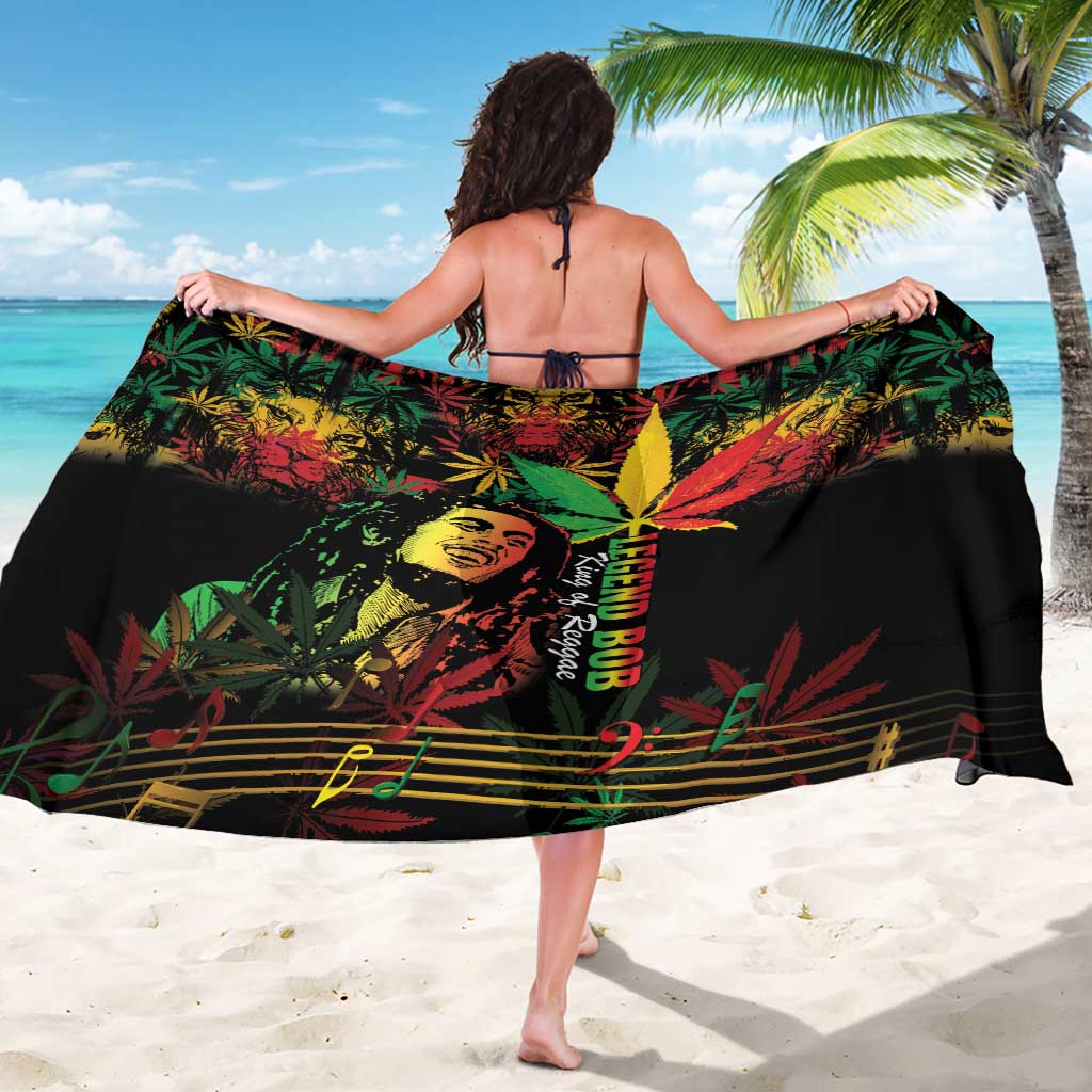 King Of Reggae Legend Bob Sarong Rasta Cannabis - Wonder Print Shop