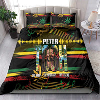 Jamaica Reggae Legend Tosh Bedding Set Cannabis Pattern - Wonder Print Shop