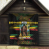 Jamaica Reggae Legend Tosh Quilt Cannabis Pattern - Wonder Print Shop