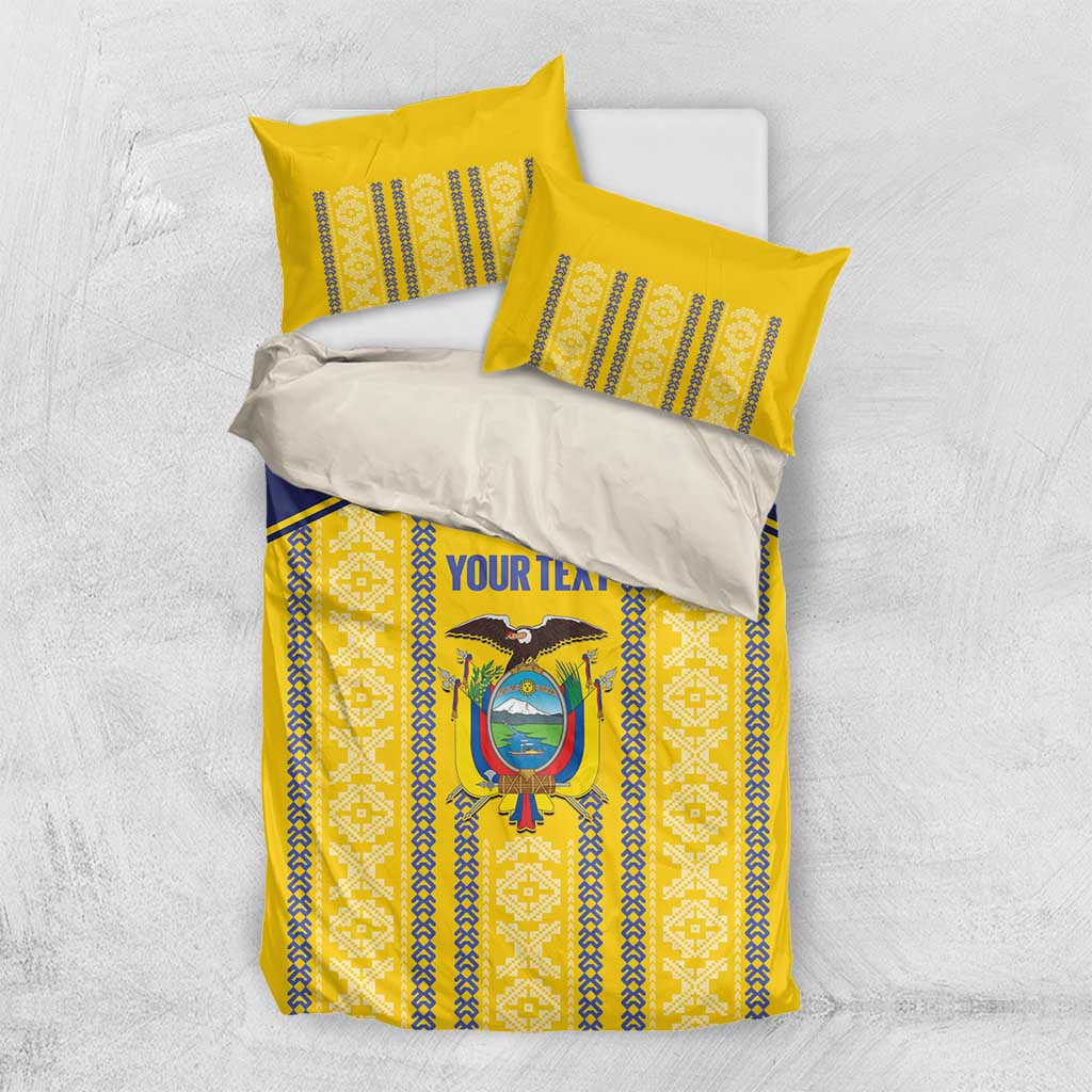 Custom Ecuador Football Bedding Set 2025 Come On La Tricolor - Wonder Print Shop