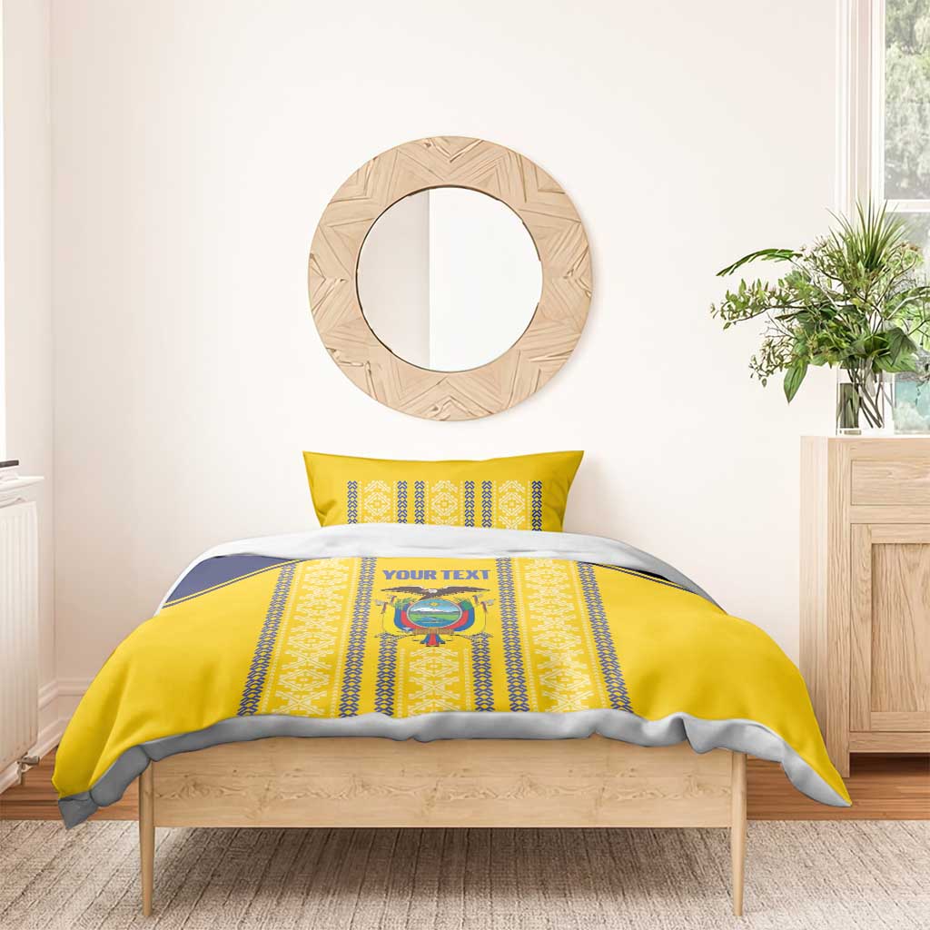 Custom Ecuador Football Bedding Set 2025 Come On La Tricolor - Wonder Print Shop