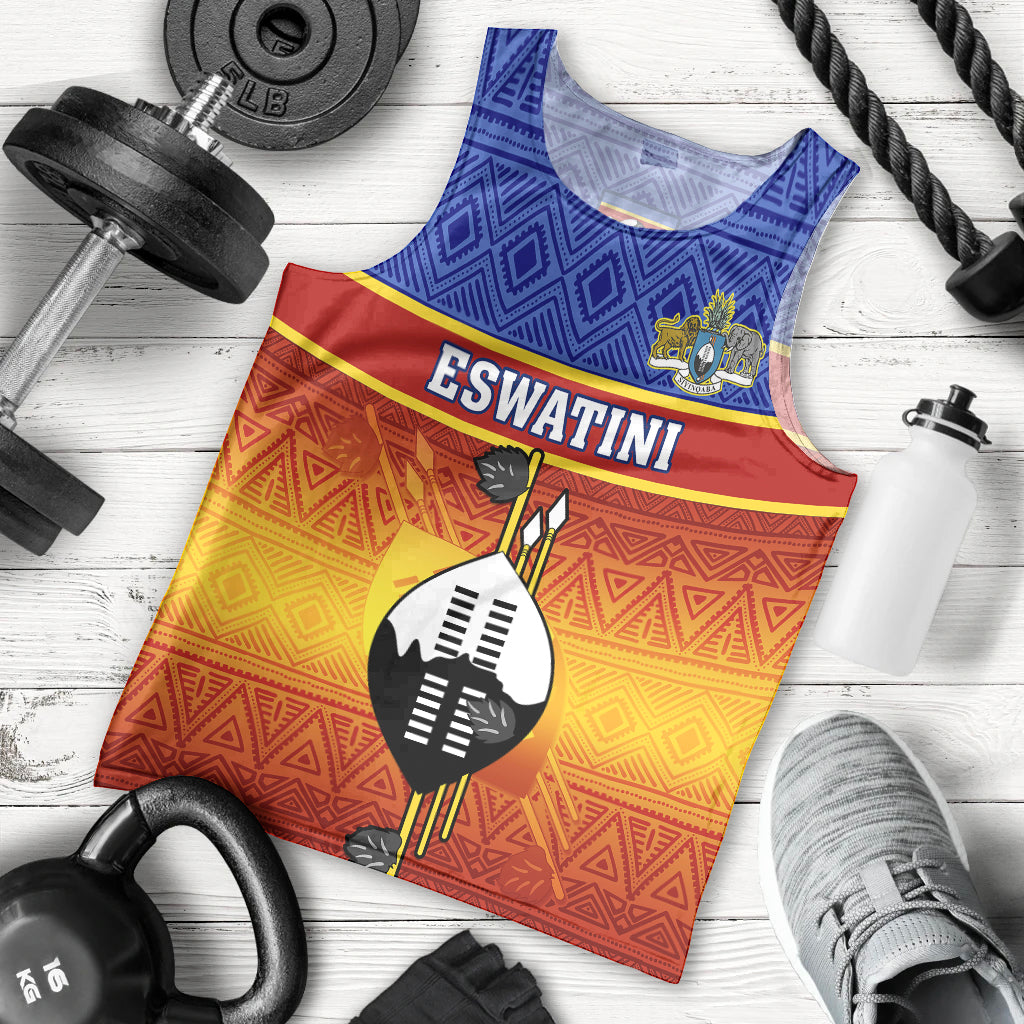 personalised-eswatini-independence-day-men-tank-top-swaziland-nguni-shield-gradient-african-pattern