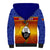 Personalised Eswatini Independence Day Sherpa Hoodie Swaziland Nguni Shield Gradient African Pattern - Wonder Print Shop