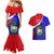 Belize Independence Day Couples Matching Mermaid Dress and Hawaiian Shirt Coat Of Arms Curve Style - Wonder Print Shop